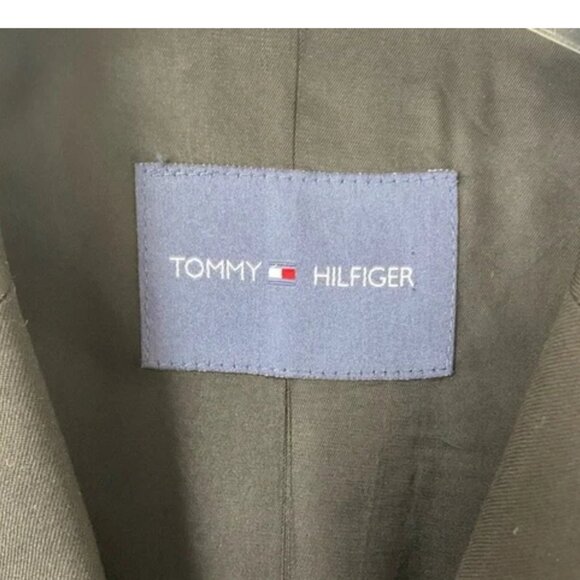Tommy Hilfiger Blazer Mens Wool Black Dressy Formal Suit Jacket Size 42R - Picture 5 of 5